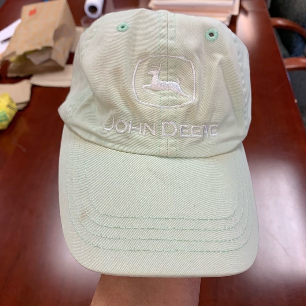 John Deere Mint Green Baseball Hat Cap O/S